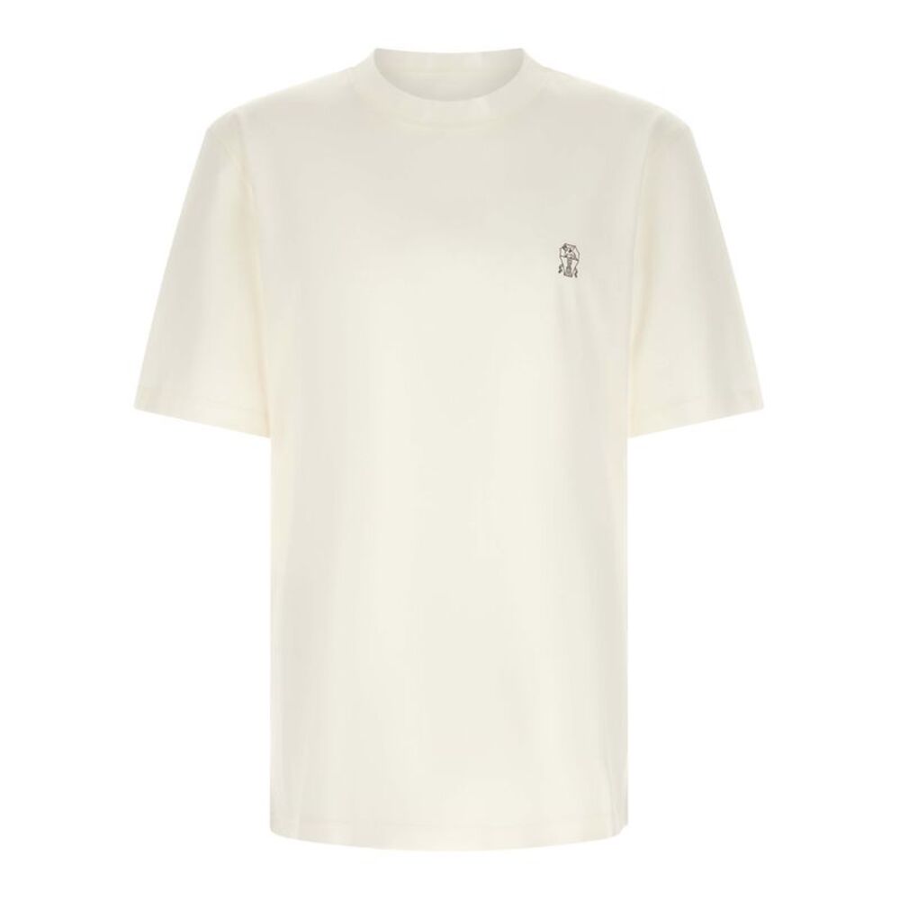 Brunello Cucinelli White Cotton Men's T-Shirt